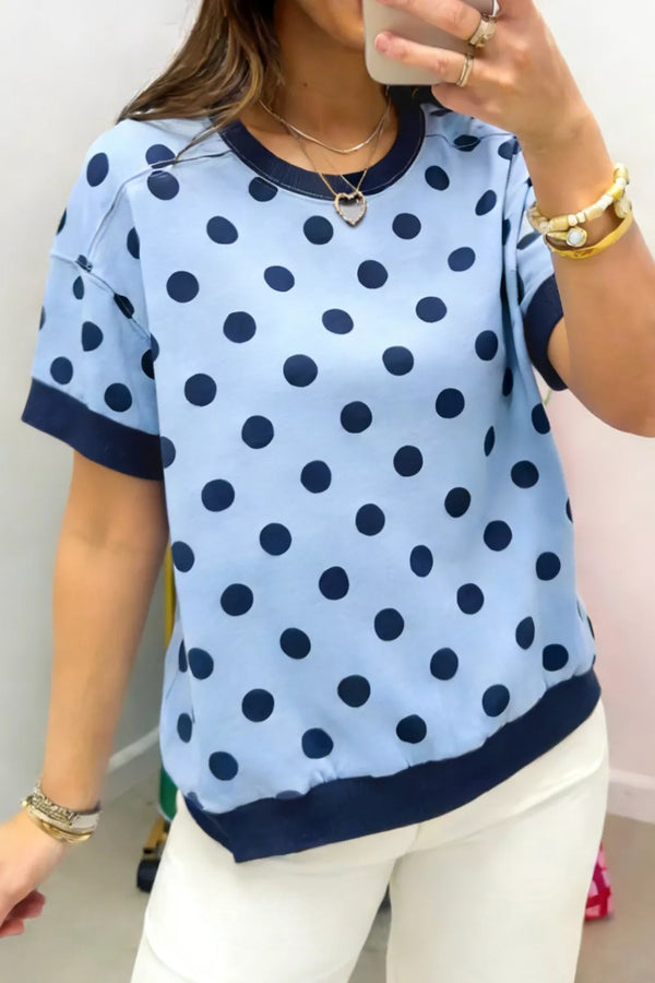 Cornflower Spot Knit Jumper