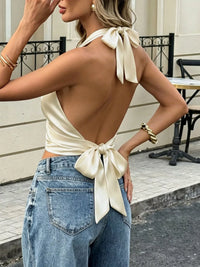 Satin Halter Cami Top