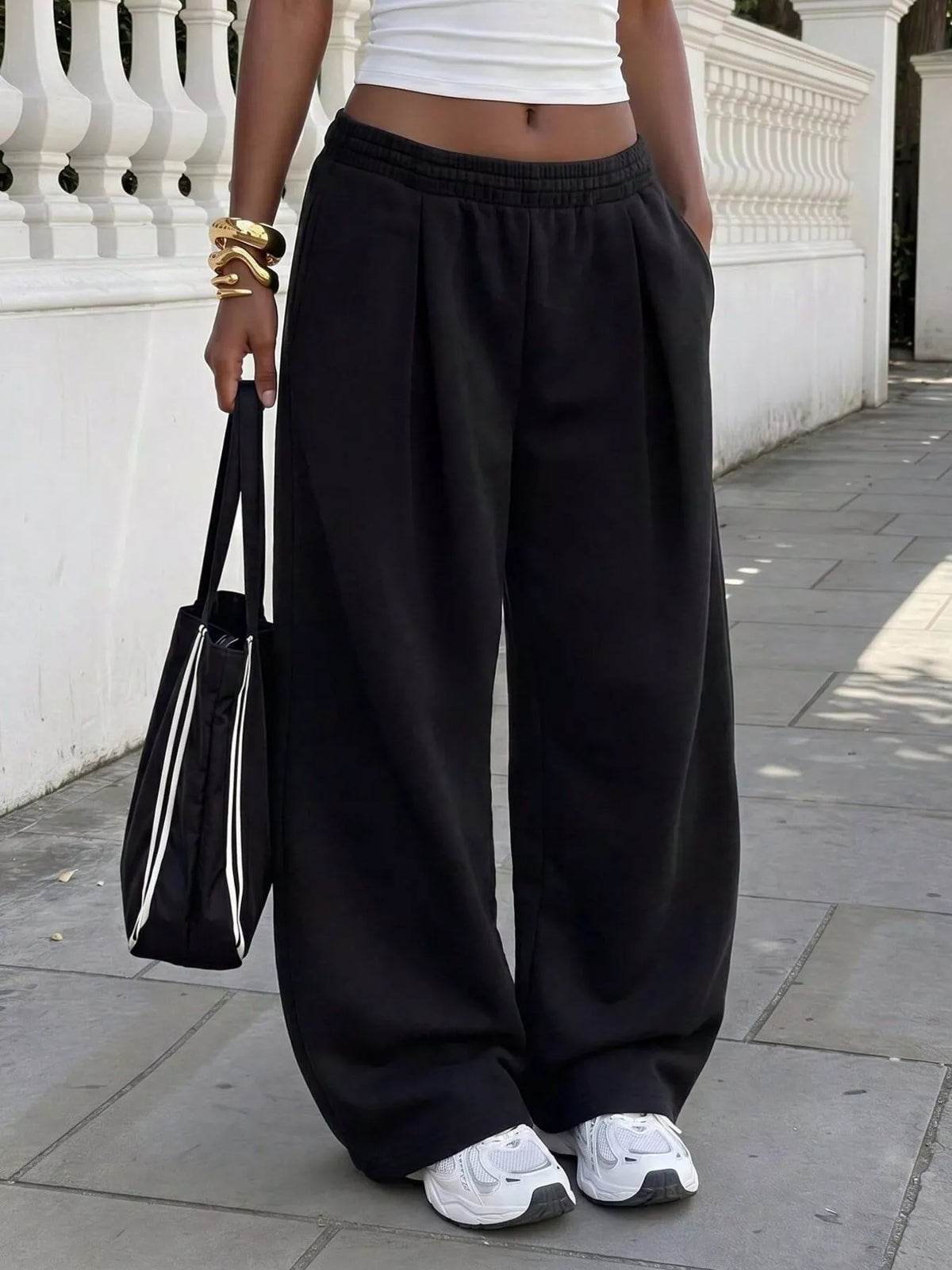Wide-Leg Lounge Joggers