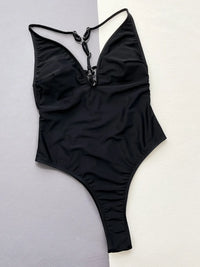 Riviera Plunge Cut-Out Swimsuit