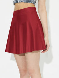Ruched Zip Mini Skirt
