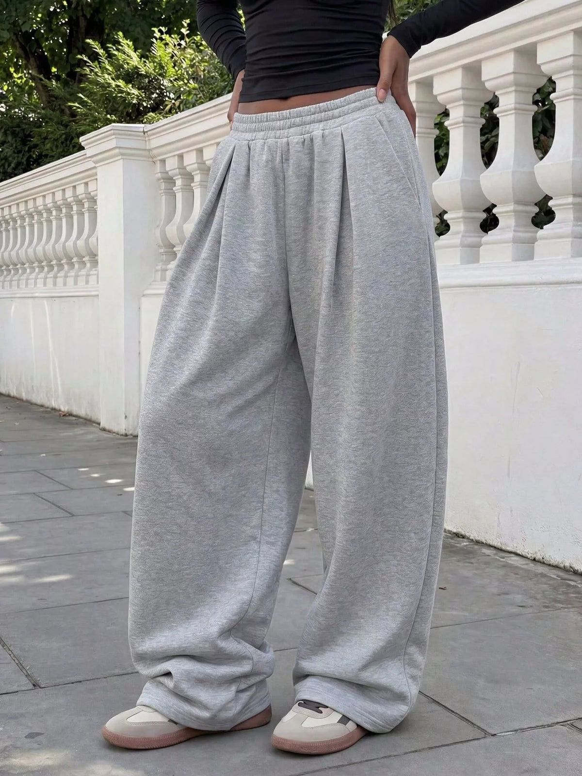 Wide-Leg Lounge Joggers