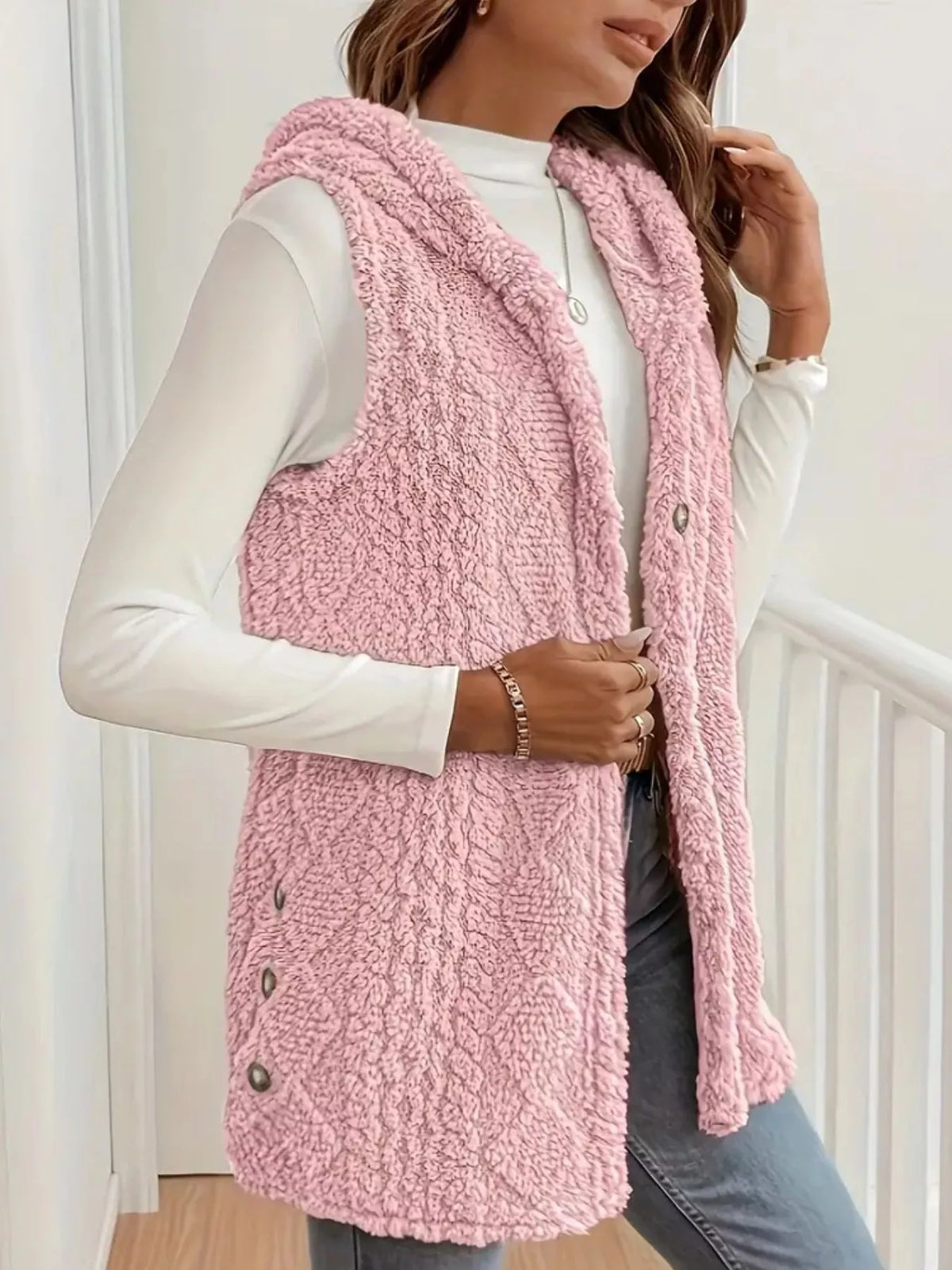 Snug Sherpa Hooded Gilet