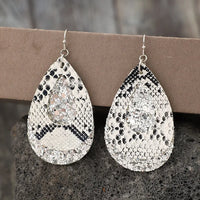 Sequin Teardrop Statement Earrings