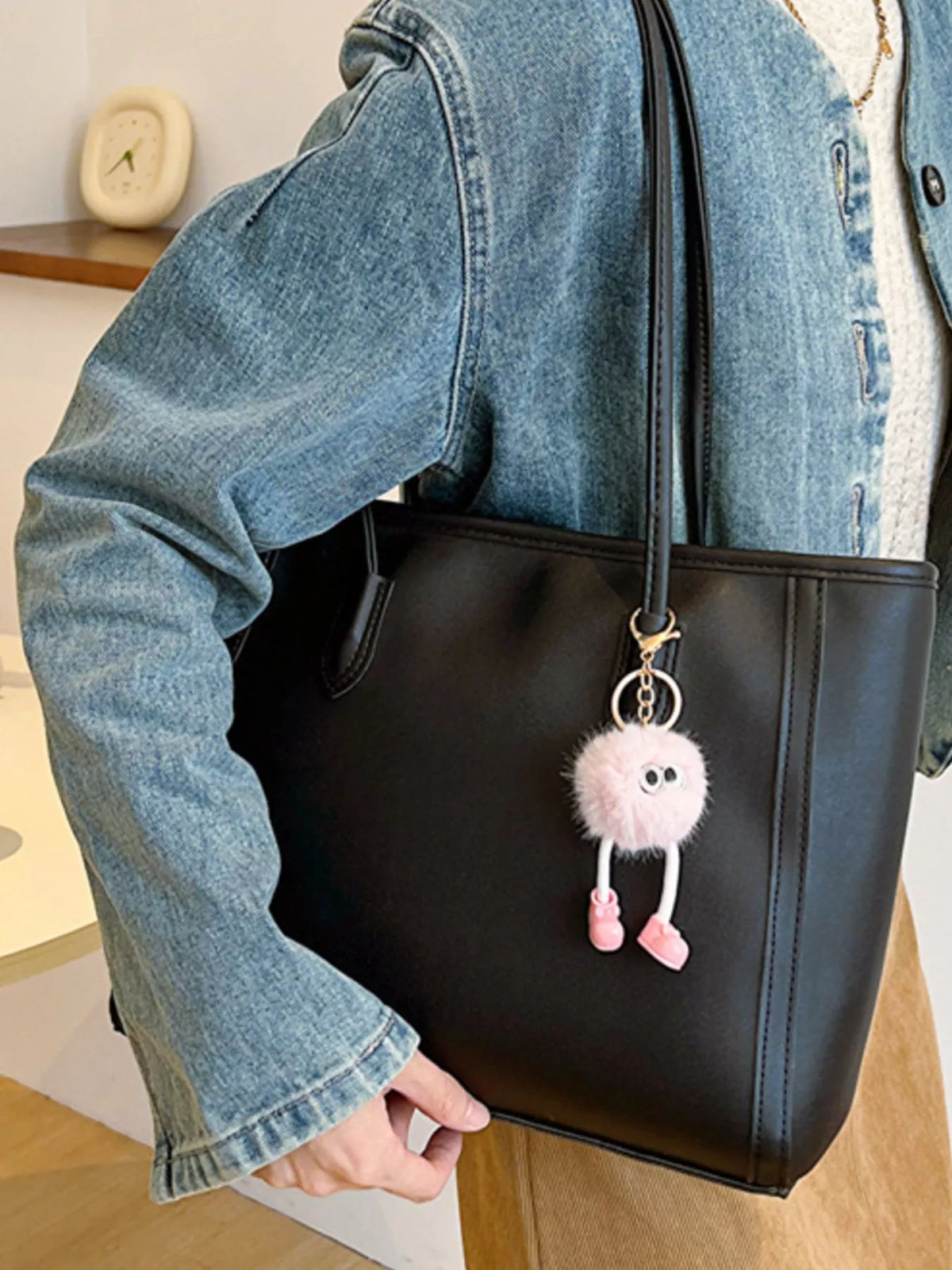 Everyday Faux-Leather Tote Bag