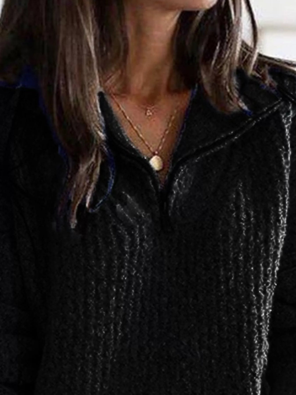Textured Half-Zip Jumper