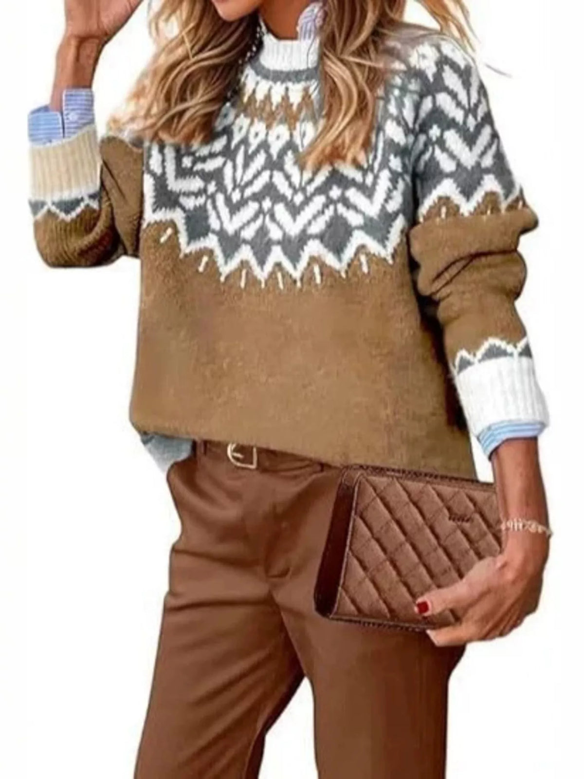 Cosy Fair Isle Knit Jumper
