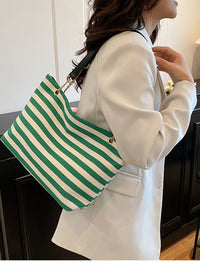 Breton Stripe Chain Shoulder Bag