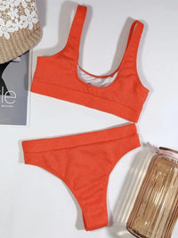 Sage Scoop-Neck Two-Piece Swim Set