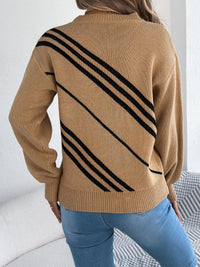 Relaxed Striped Crew-Neck Jumper