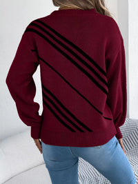 Relaxed Striped Crew-Neck Jumper