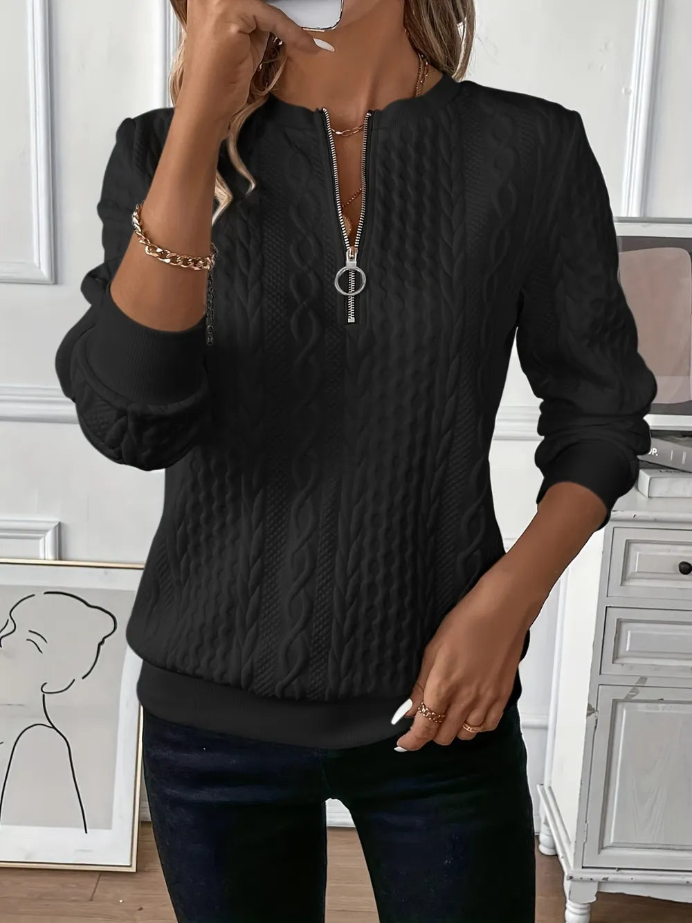 Weekend Half-Zip Sweatshirt