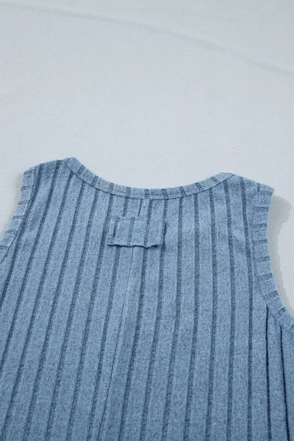 Mineral-Wash Ribbed Vest Top