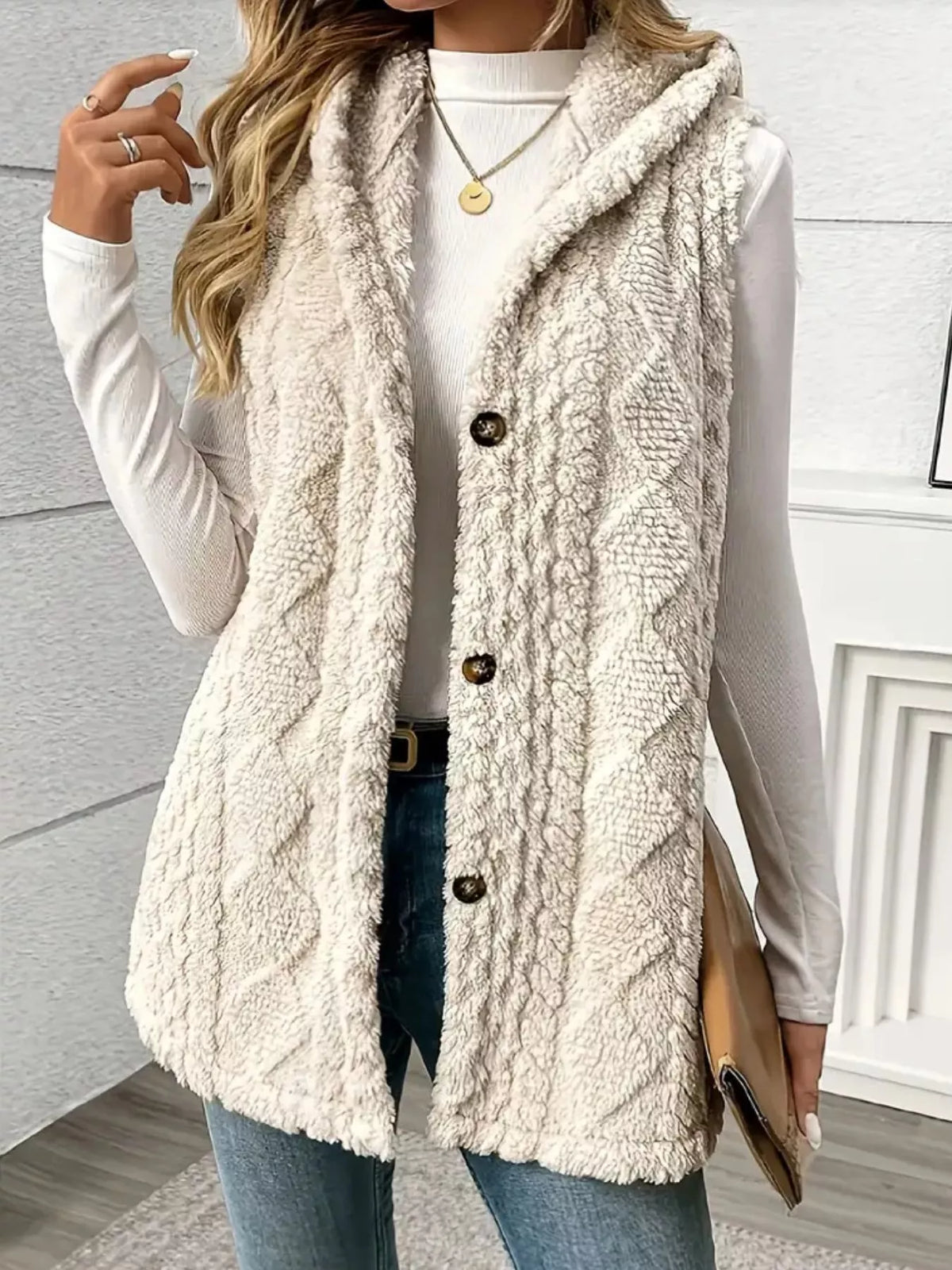 Snug Sherpa Hooded Gilet