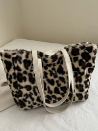 Leopard Faux-Fur Tote Bag