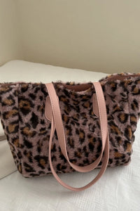 Leopard Faux-Fur Tote Bag
