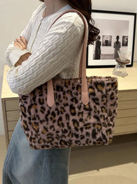 Leopard Faux-Fur Tote Bag