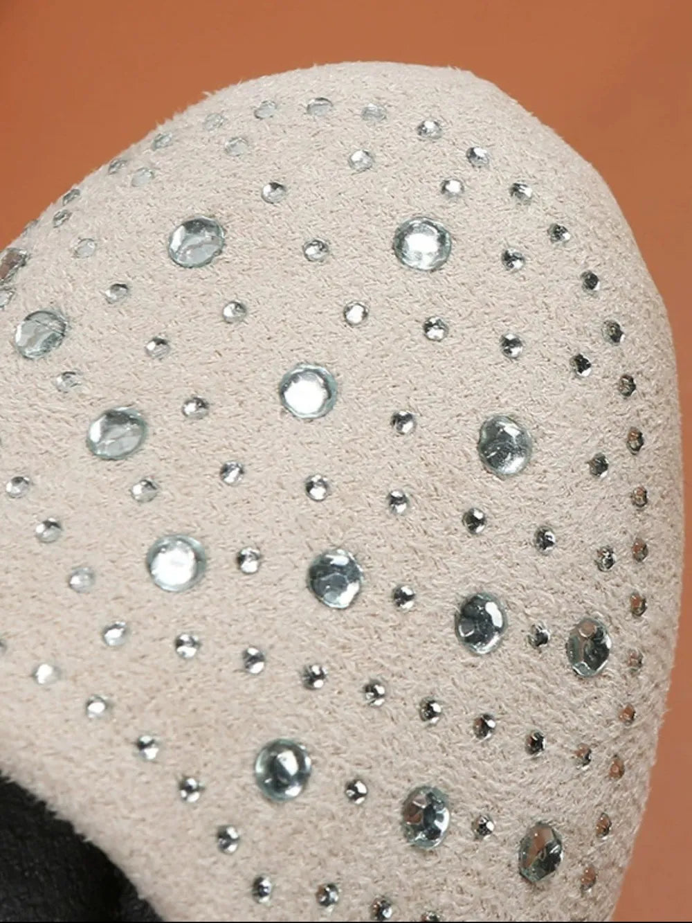 Crystal-Embellished Ballet Flats