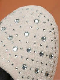 Crystal-Embellished Ballet Flats