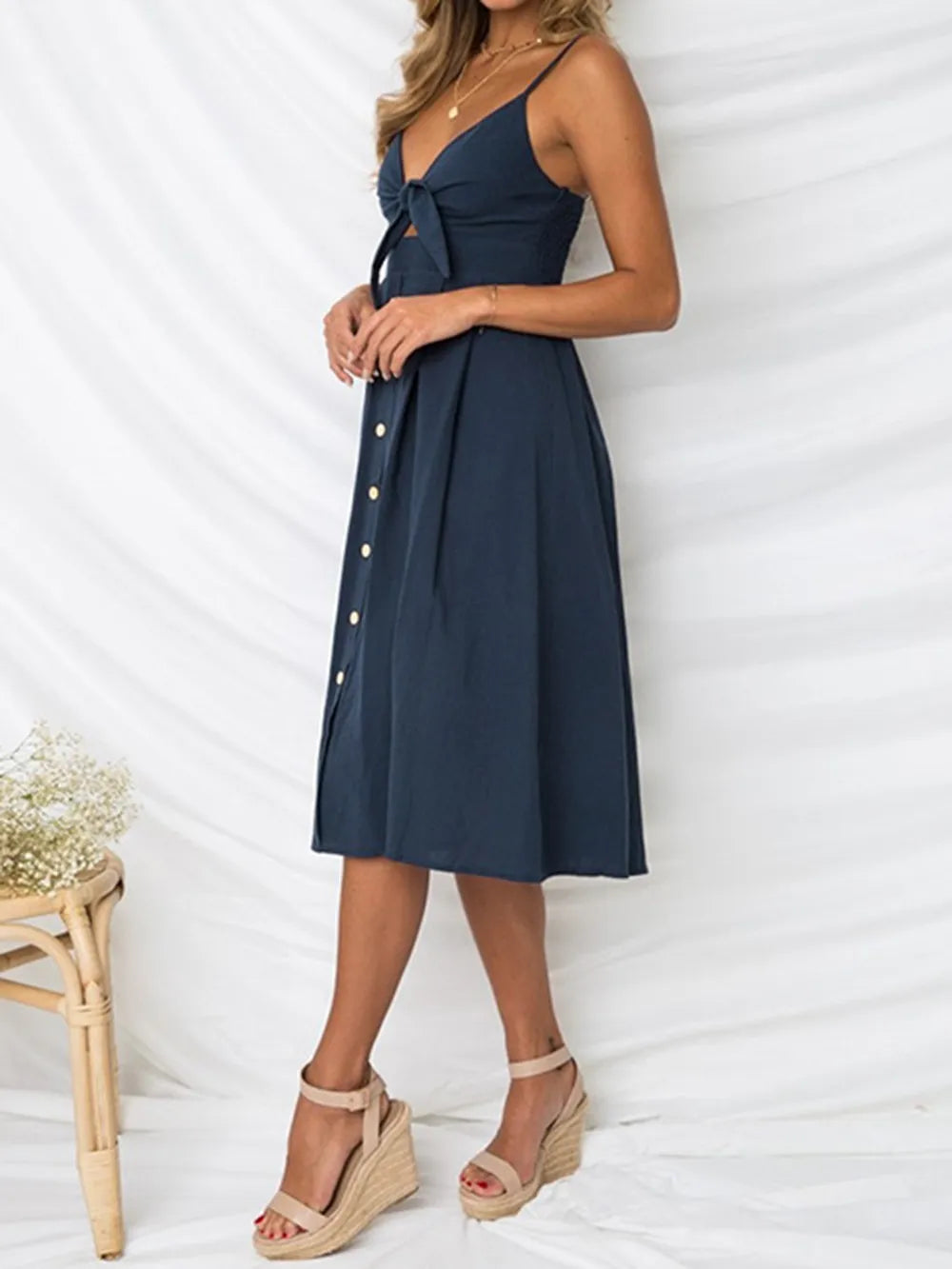 Sunshine Bow-Front Sweetheart Sundress