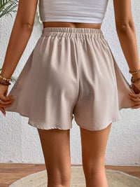 Sage Flowy Drawstring Shorts