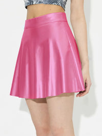 Ruched Zip Mini Skirt