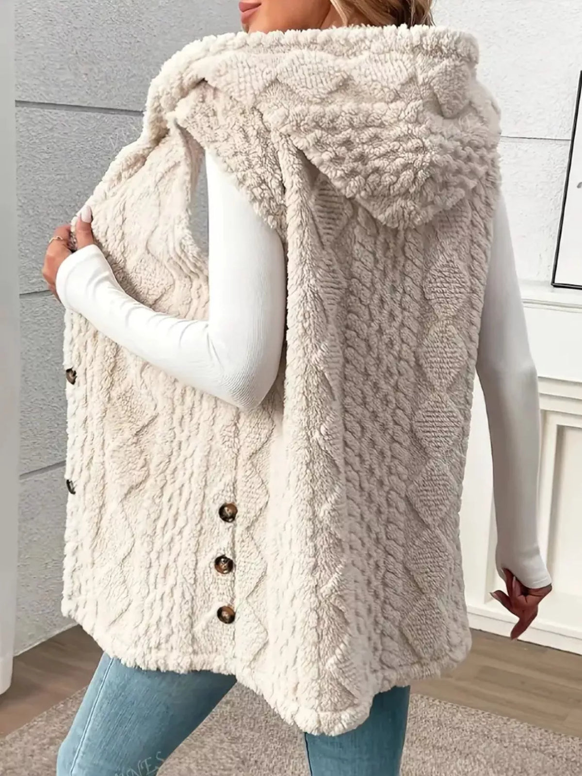 Snug Sherpa Hooded Gilet
