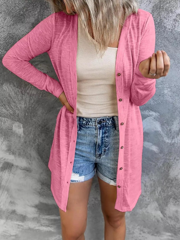 Everyday Lightweight Button Cardigan