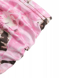 Pink Leopard Bodycon Maxi Skirt