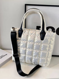 Quilted Bubble Crossbody Tote