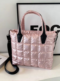 Quilted Bubble Crossbody Tote