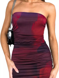 Ocean Tie-Dye Bodycon Mini Dress