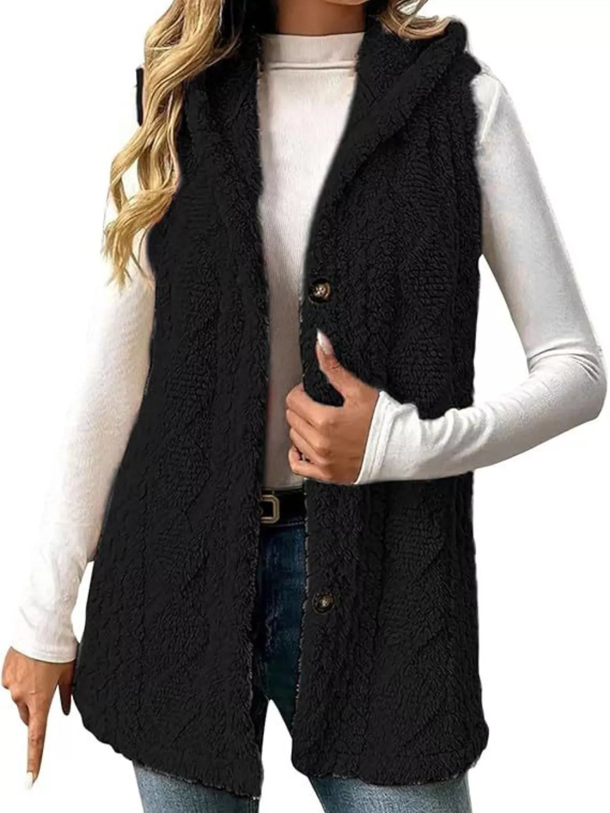 Snug Sherpa Hooded Gilet
