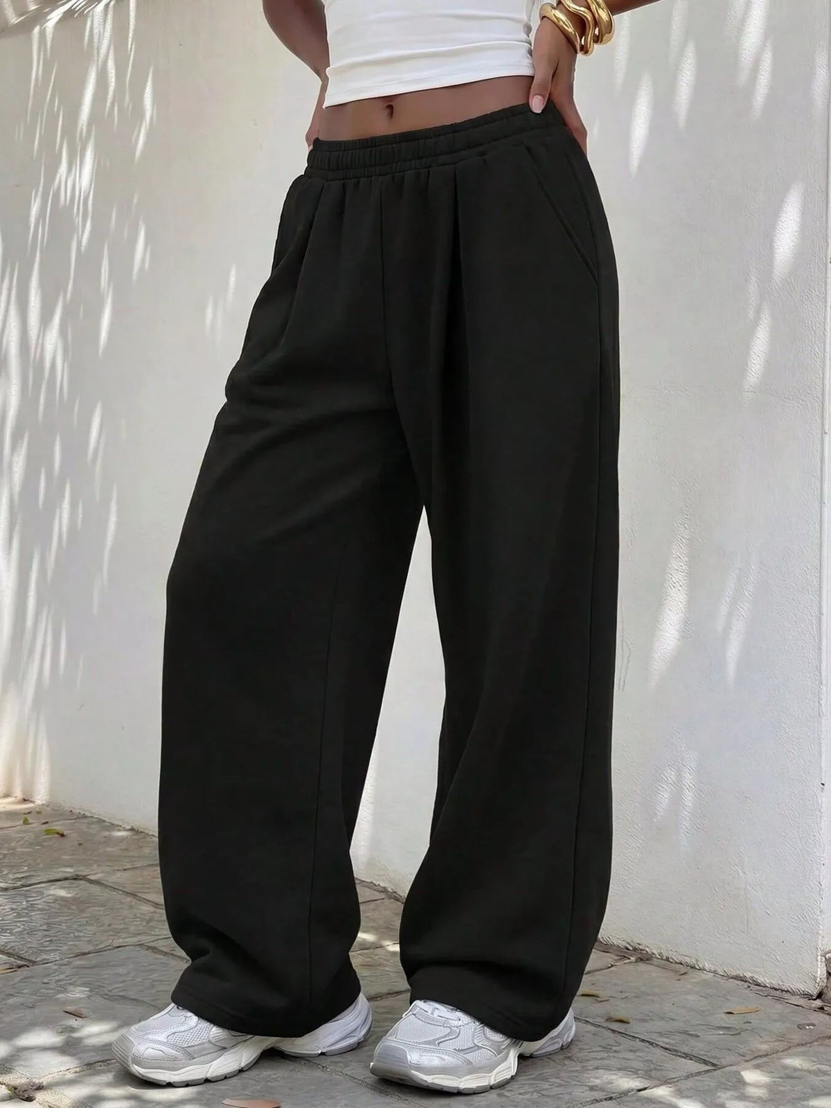 Wide-Leg Lounge Joggers
