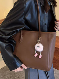 Everyday Faux-Leather Tote Bag