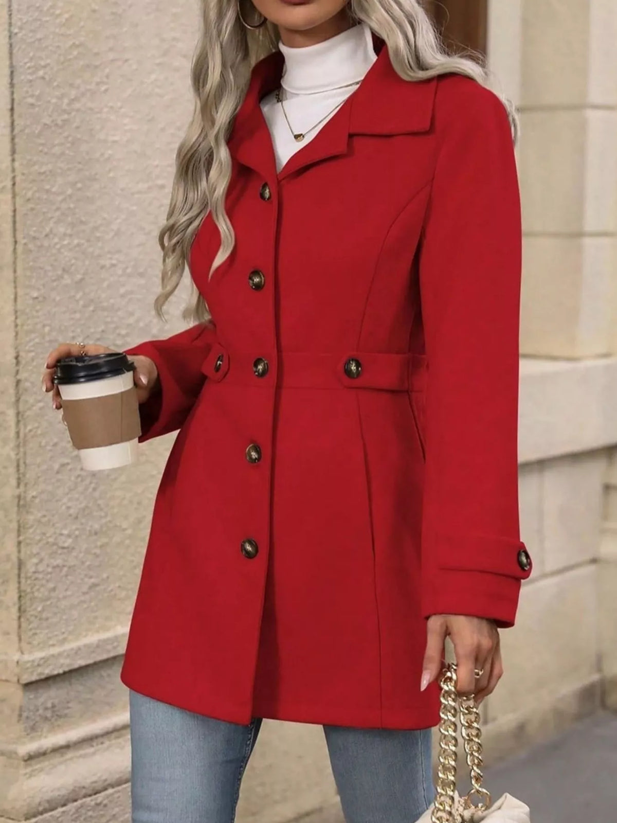 Belted Longline Trench Coat