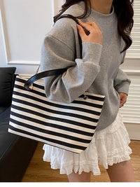 Breton Stripe Chain Shoulder Bag