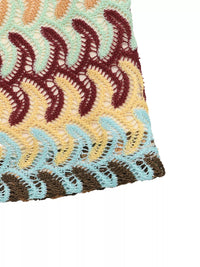 Boho Crochet Drawstring Mini Skirt