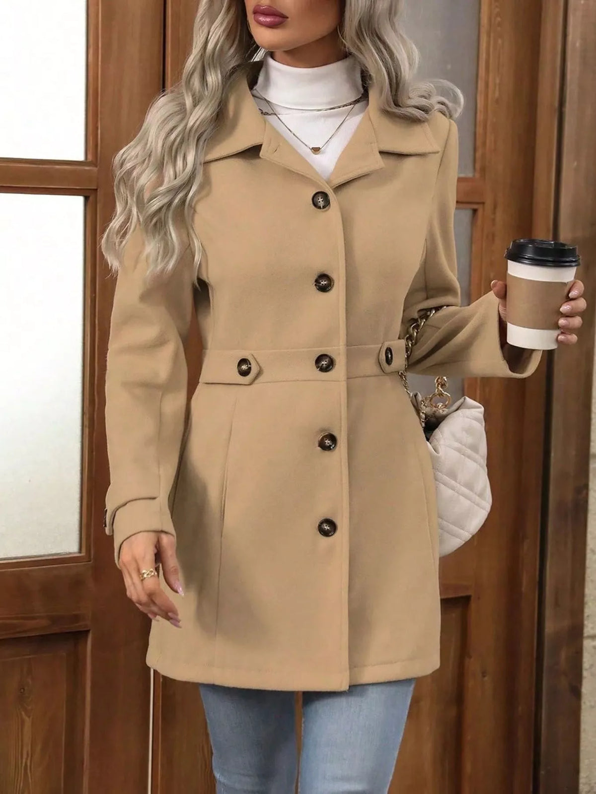 Belted Longline Trench Coat