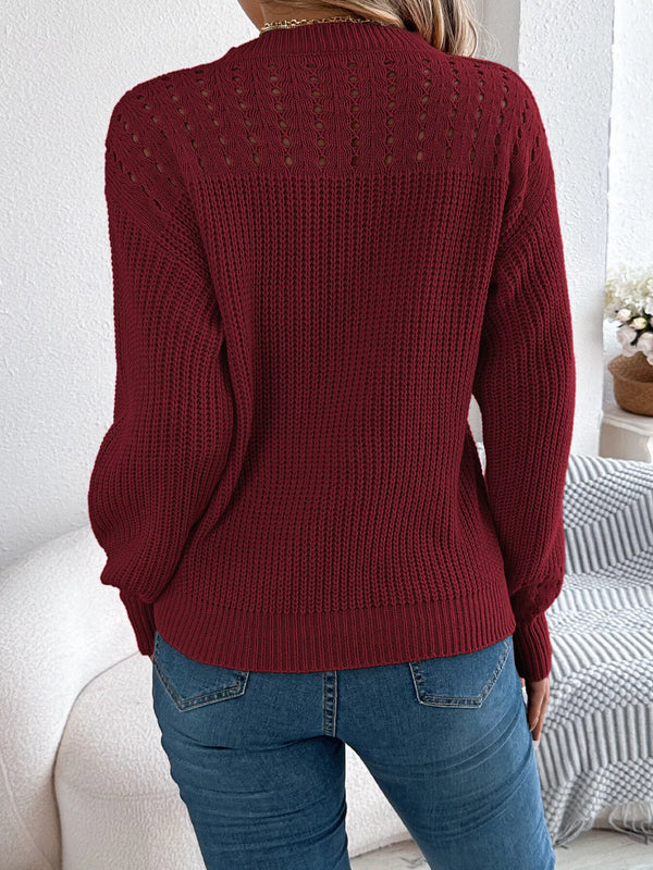 Openwork Cable-Knit Jumper