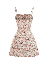 Wildflower Tie-Strap Mini Dress