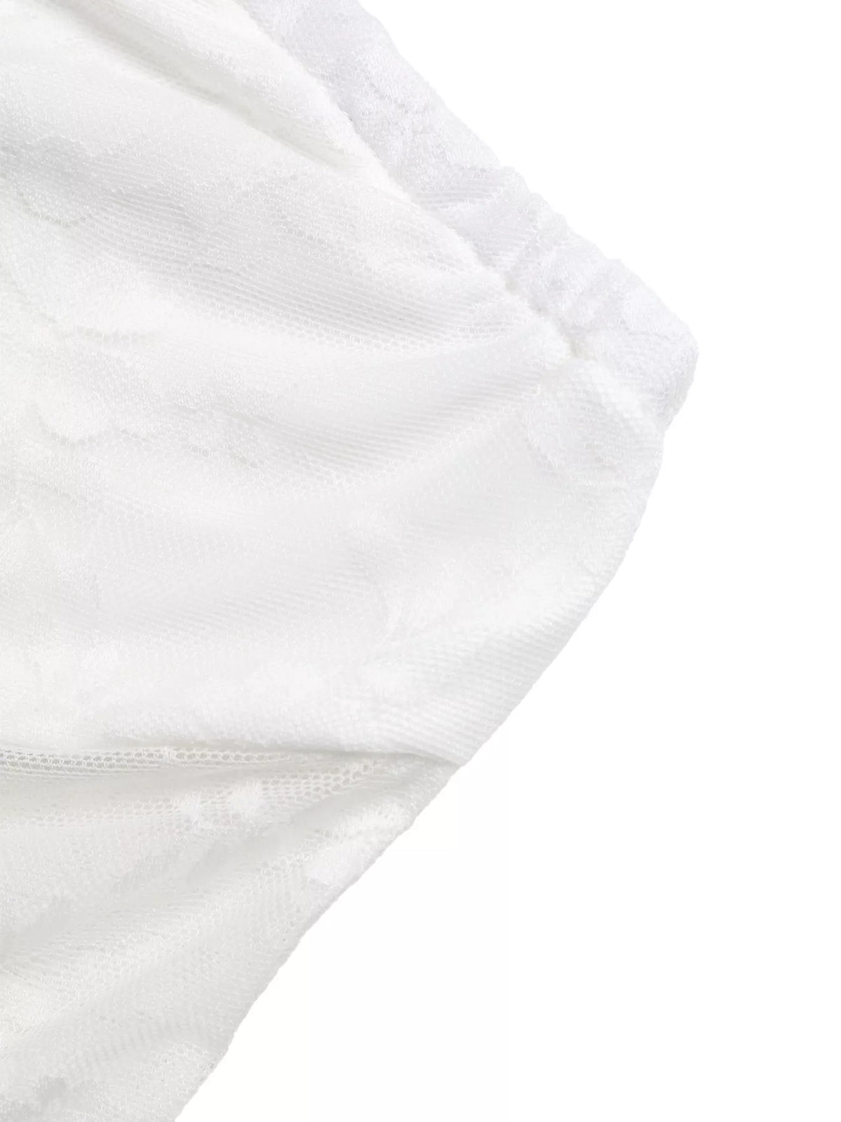 Lace Ruched Bandeau Top