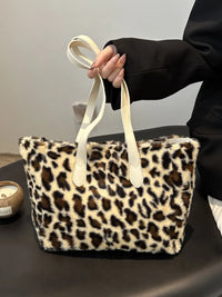 Leopard Faux-Fur Tote Bag