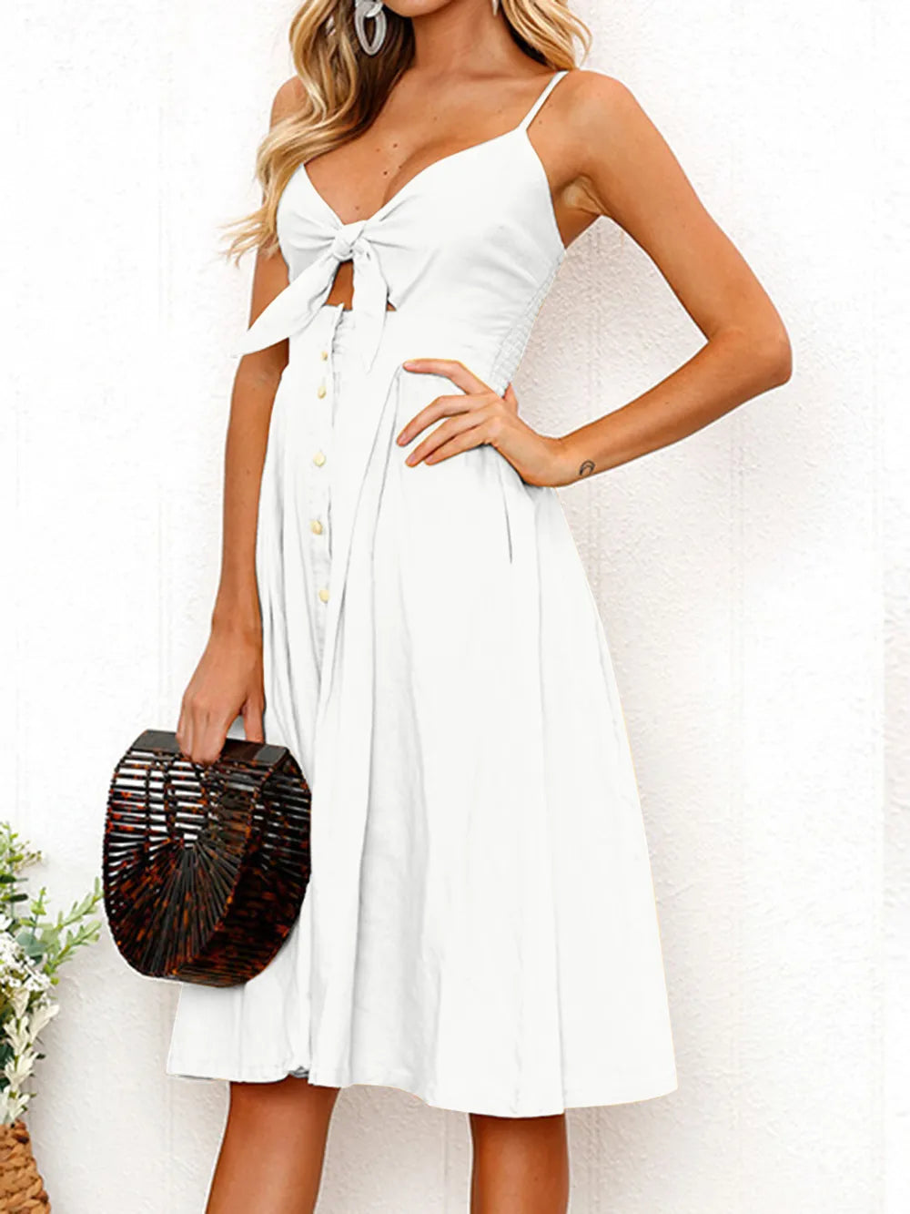 Sunshine Bow-Front Sweetheart Sundress