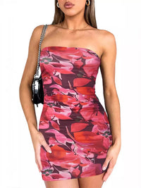 Ocean Tie-Dye Bodycon Mini Dress